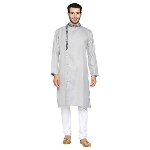 RIYAZ GANGJI LIBAS Festive Men's Kurta Grey